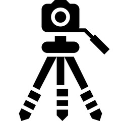 tripod solid icon