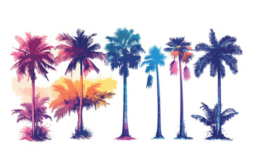 palm trees vector illustration