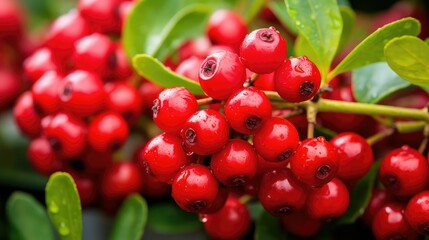 vibrant cranberry plant