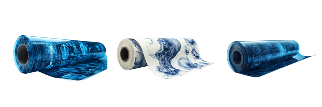 Medical Imaging Rolls Advanced Technology Displays XRay Scans and Anatomical Illustrations isolated on transparent Background