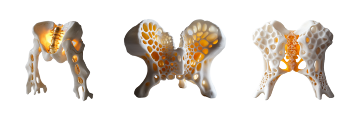 ThreeDimensional Models of Human Pelvis with Porous Bone Structure and Spinal Implant Illumination