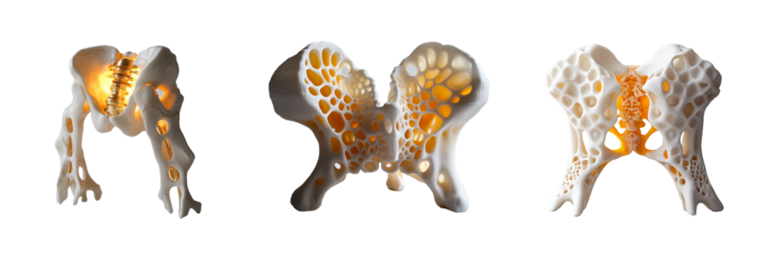 ThreeDimensional Models of Human Pelvis with Porous Bone Structure and Spinal Implant Illumination