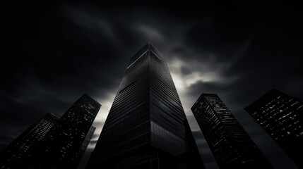 Fototapeta premium skyline black architecture