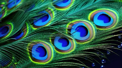 Obraz premium vibrant green and blue