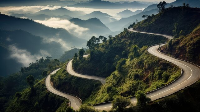 hairpin curves road