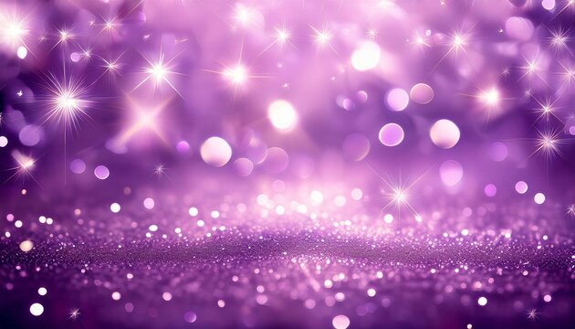 abstract lilac background with boke effect and stars
