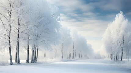 Fototapeta premium landscape silver shimmer