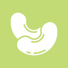 cashew sign symbol vector flat icon	
