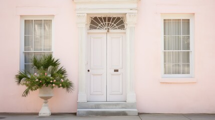 Obraz premium pastel charleston door