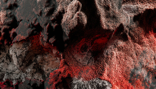 Abstract Red stone Formation 