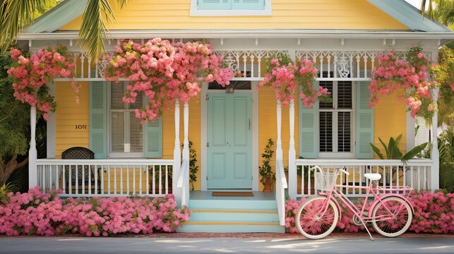 yellow key west house
