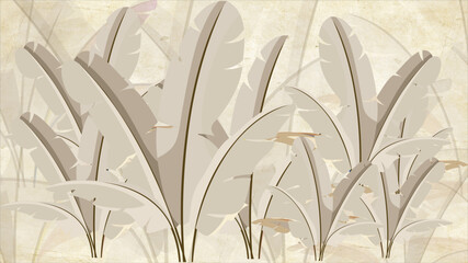 Banana Tree Tropical Tree BG Design 883A.eps