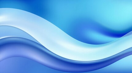 Fototapeta premium Abstract blue wavy mesh color effect shape flowing background.