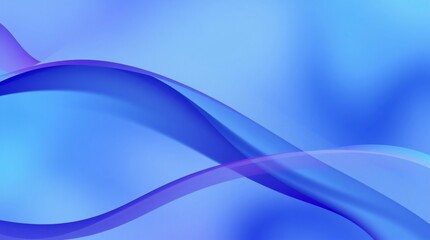 Fototapeta premium Abstract blue and purple wavy shape bokeh effect background.