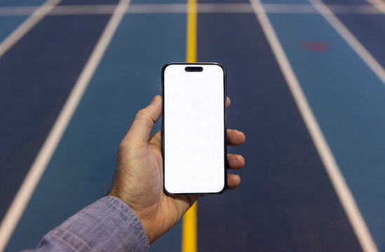 Blank mobile phone Screen track