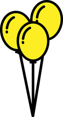 Helium balloon illustration 헬륨 풍선 일러스트 
