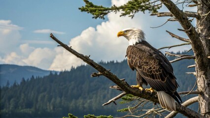 bald eagle in flight