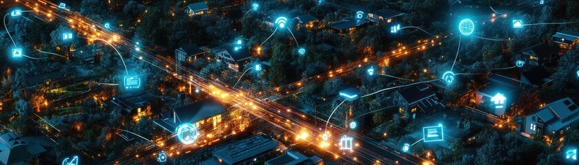 Connected city network