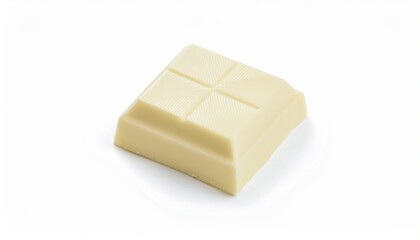 Creamy white chocolate square, ready to melt in your mouth. Sweet treat!
