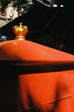 Film photography of Australia Post Box with Crown Symbol in Melbourne