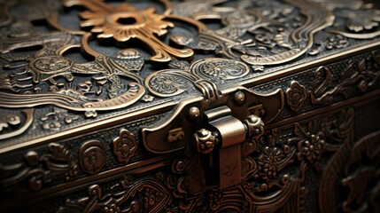 ornate locked box