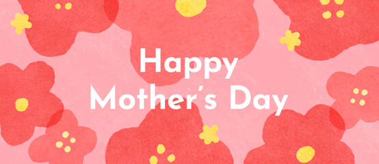 Floral mother's day banner