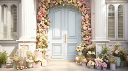 ribbons spring front door