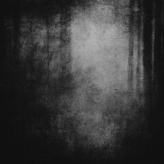 Grunge dark forest wallpaper, gloomy landscape, old film effect