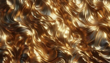 Golden hair texture swirls in a wavy, liquid gold flow pattern