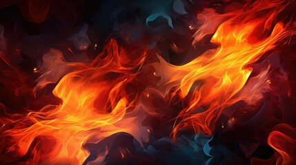 Fototapeta premium flames animated fire