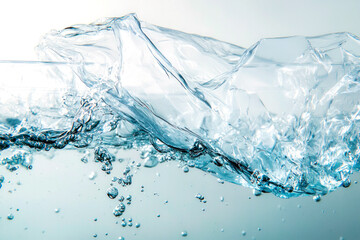 Water-soluble biodegradable packaging. Eco-friendly alternative to plastic. Save the planet.