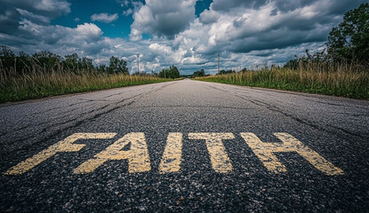 The Road to Faith: An Empty Path Forward with Hope and Determination