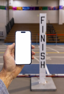Finish line Blank Cell phone 