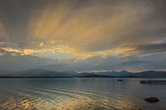 Troms&oslash;ysund sunset
