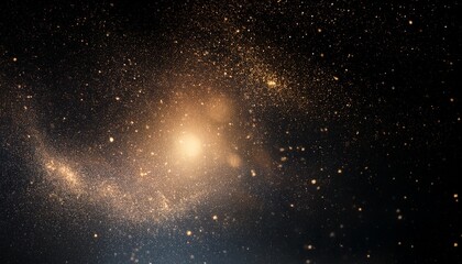 Obraz premium mesmerizing background evokes cosmic dust illusions dark glow sparks intrigue grainy aesthetic metallic reflection overlay texture