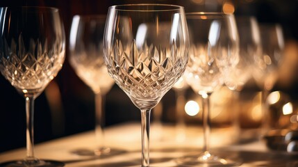 light wine glasses clinking