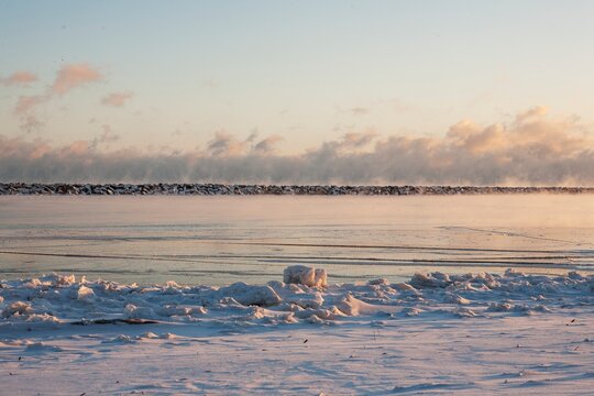 Lake Michigan at Wintertime