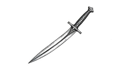 American Traditional Style A Straight Dagger