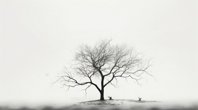 sketch tree hand drawn