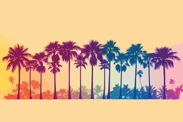 palm trees on the beach