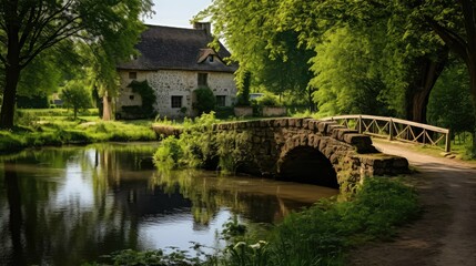 Obraz premium france canal water