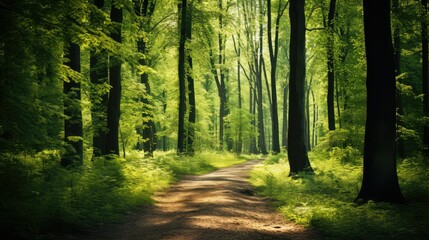 Fototapeta premium sunlight summer wood background