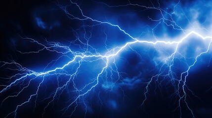 close blue lightening background