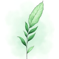 Fototapeta premium fresh green leaves
