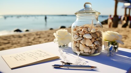 seashells guest book