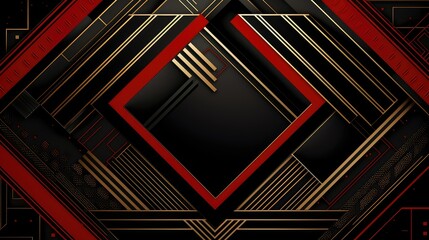 Obraz premium elegant black and gold invitation