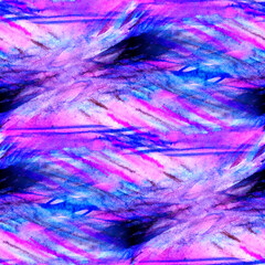 Seamless pattern of watercolor abstract texture in purple colors. Vibrant and artistic design is perfect for adds a dynamic and colorful touch to backgrounds, prints, and creative projects. 