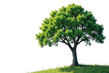 Obraz premium Isolated tree branches stretching towards the sky on a white background, branch, landscape