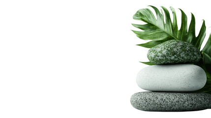 Resilient plant growing on a rock surface showcasing nature's ability to thrive in unexpected environments isolated white background