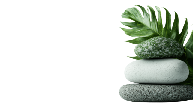 Resilient plant growing on a rock surface showcasing nature's ability to thrive in unexpected environments isolated white background